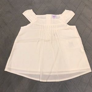 NWT Baby Gap Girls White Top Sz 18-24M